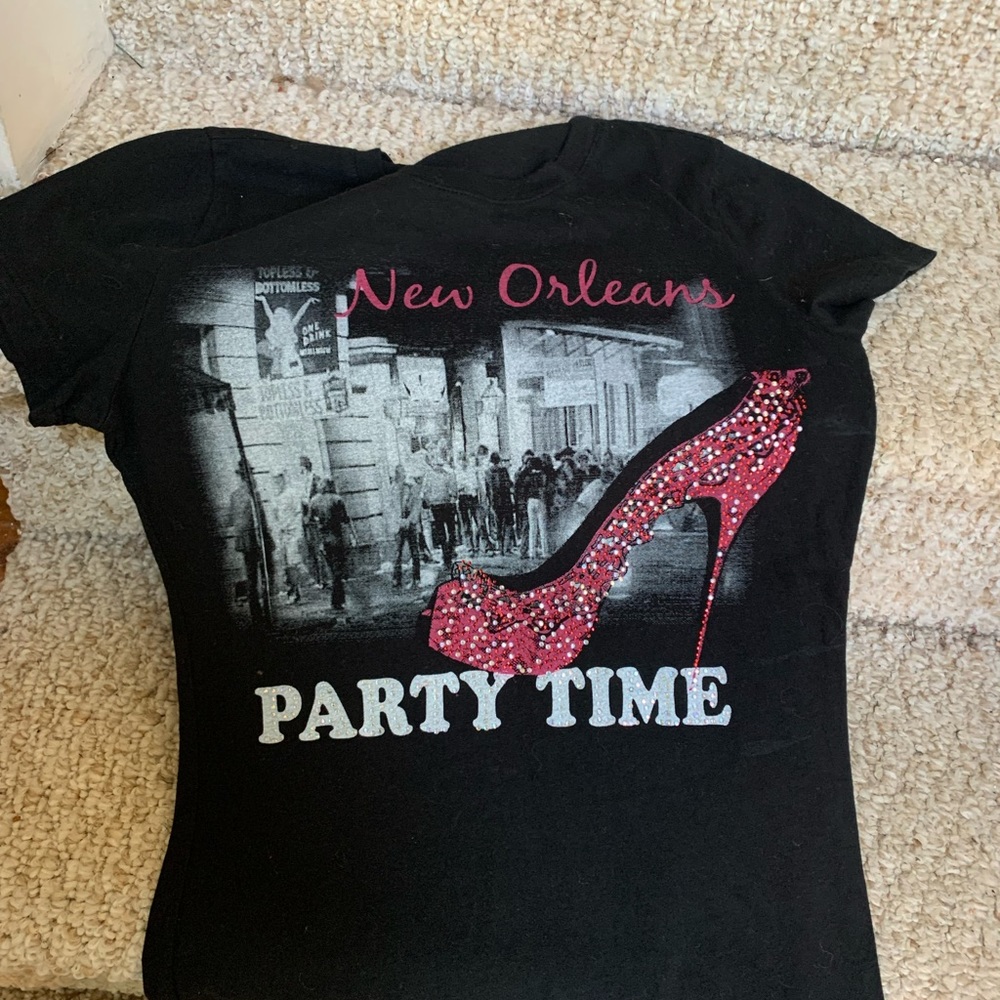 New Orleans Party Time Womens small t-shirt. Never worn